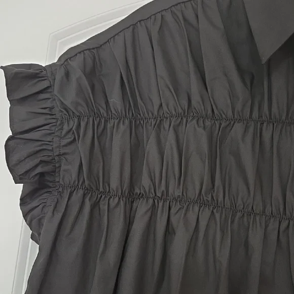 Pretty Black Button Down Dress In Perfect New Condition! - Picture 4 of 8